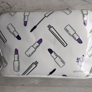 Younique Triple Sizzle 2020 Purple Lipstick Travel Makeup Bag